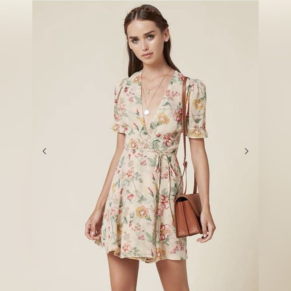 Floral Wrap Dress by Reformation Small